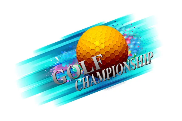 Mall För Utformning Golfklubbens Logotyp — Stock vektor