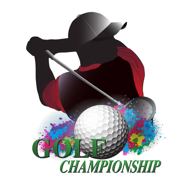 Golf Club Diseño Logo Vector Plantilla — Archivo Imágenes Vectoriales