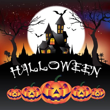 Cadılar Bayramı Festivali için vektör illüstrasyonu.