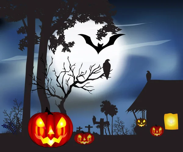 Vektorillustration Für Das Halloween Fest — Stockvektor
