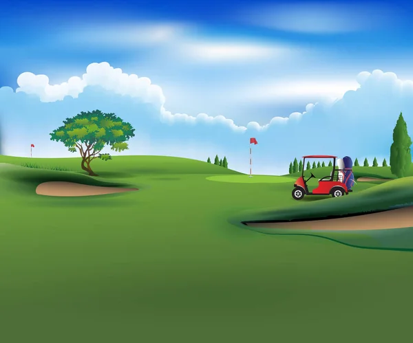 Golfboll Svart Bakgrund Vektor Illustration — Stock vektor