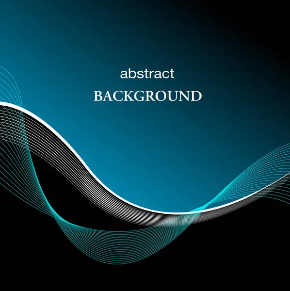 Abstract Wave Lines Background — Stock Vector