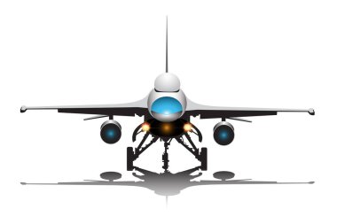 Düşmanı gözetlemek için kullanılan bir uçağın vektör çizimi.