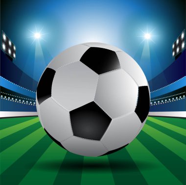 Yarışmanın reklamını yapmak için futbol sporu vektör illüstrasyonu.
