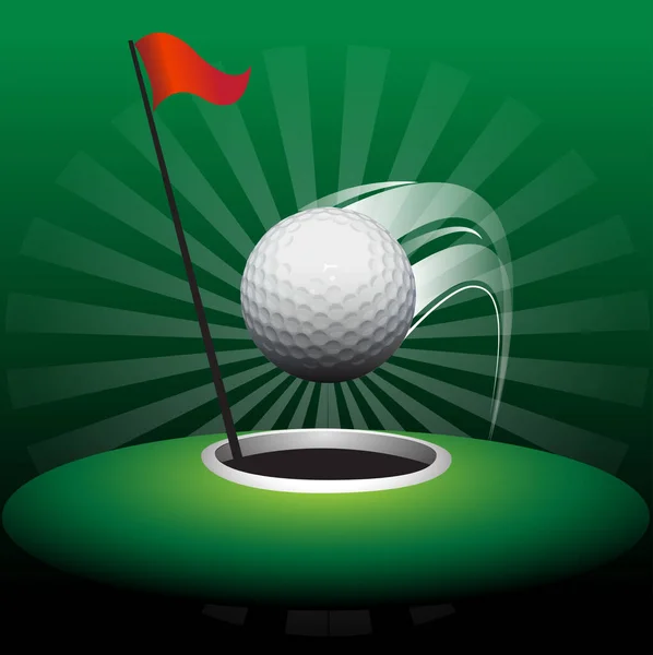 Turnuva ve golf sahaları için sembol olarak kullanılacak golf logosu çizimi.