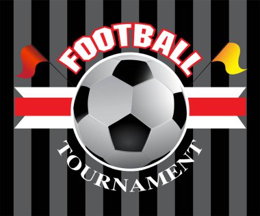 Vektör illüstrasyon, logo, futbol sporunun sembolü.