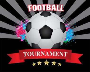 Vektör illüstrasyon, logo, futbol sporunun sembolü.