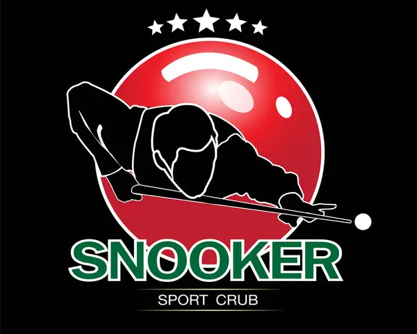 Yeşil masadaki renkli topların Snooker poster tasarımı. Vektör snooker spor oyunu