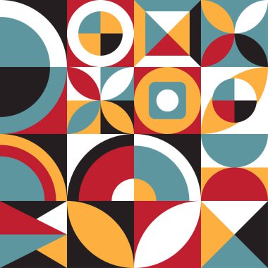 Modern kapak tasarımı. Minimum geometrik şekiller. Broşürler, posterler, kapaklar ve afişler için uygun.