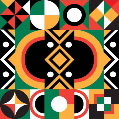 Modern kapak tasarımı. Minimum geometrik şekiller. Broşürler, posterler, kapaklar ve afişler için uygun.