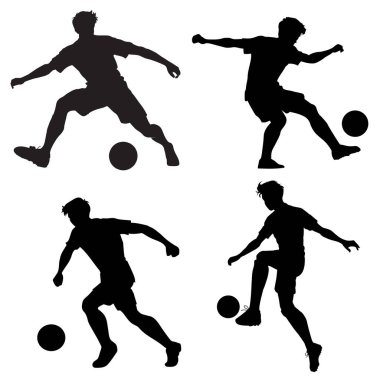 Futbol topunun silueti..