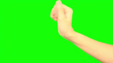 Yeşil ekran, el, yeşil el ekranı 
