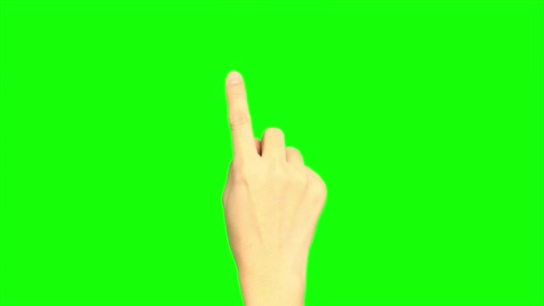 Πράσινη Οθόνη Χέρι Πράσινη Οθόνη Του Χεριού — Αρχείο Βίντεο
