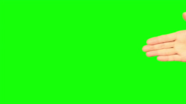 Pantalla Verde Mano Pantalla Verde Mano — Vídeos de Stock
