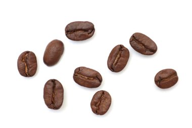 Kavrulmuş kahve çekirdekleri, kahverengi kahve çekirdekleri