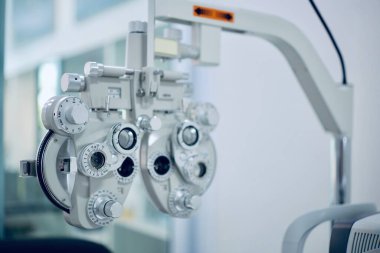 Phoropter göz testi, hastanelerdeki hastalar için göz ölçüm ekipmanı, göz muayenesi Phoropter kırıcı. 