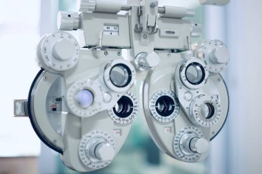 Phoropter göz testi, hastanelerdeki hastalar için göz ölçüm ekipmanı, göz muayenesi Phoropter kırıcı. 