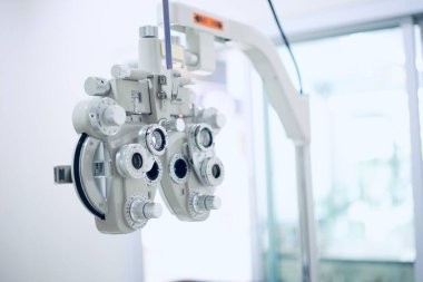 Phoropter göz testi, hastanelerdeki hastalar için göz ölçüm ekipmanı, göz muayenesi Phoropter kırıcı. 
