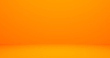 Vitrin için boş turuncu gradyan oda arka plan tasarımı 