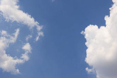Mavi gökyüzü beyaz bulutlar arkaplan, mavi gökyüzü arkaplan 
