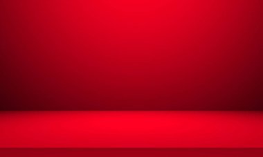 Boş kırmızı oda arkaplan tasarımı