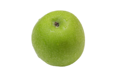 Yeşil elma meyvesi izole edilmiş, elma meyvesi izole edilmiş. 