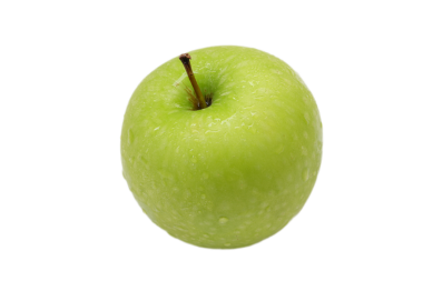 Yeşil elma meyvesi izole edilmiş, elma meyvesi izole edilmiş. 