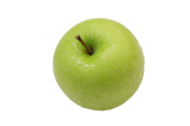 Yeşil elma meyvesi izole edilmiş, elma meyvesi izole edilmiş. 