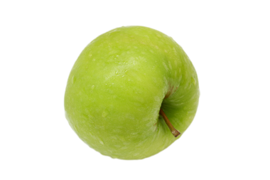 Yeşil elma meyvesi izole edilmiş, elma meyvesi izole edilmiş. 