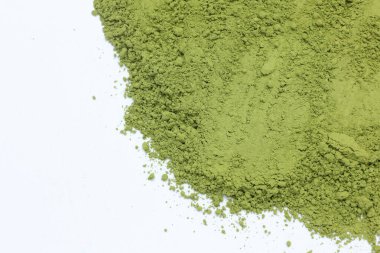 Yeşil çay tozu dokusu arka plan 