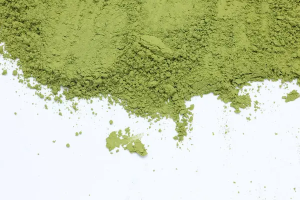Yeşil çay tozu dokusu arka plan 