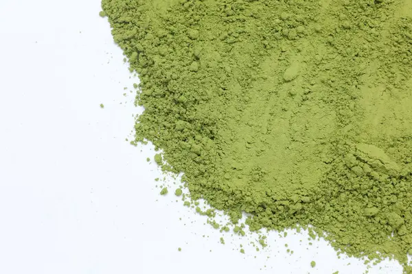 Yeşil çay tozu dokusu arka plan 