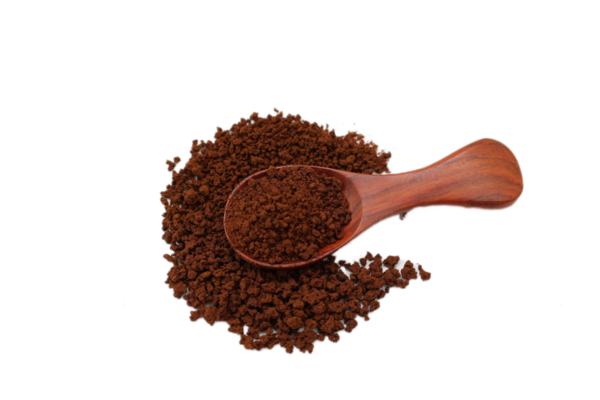 Kahverengi kahve beyaz arka planda izole edilir 