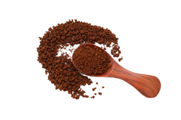 Kahverengi kahve beyaz arka planda izole edilir 