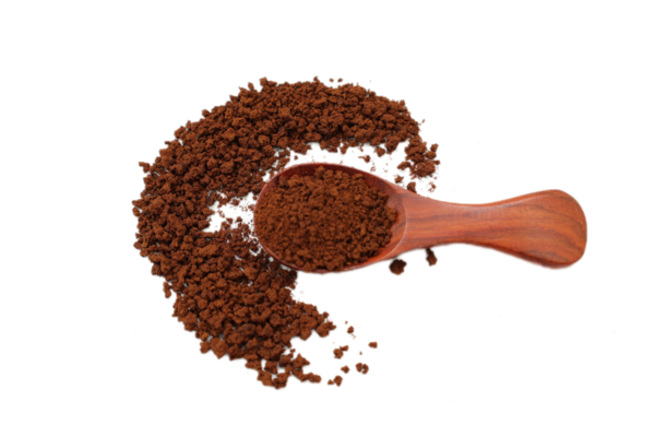 Kahverengi kahve beyaz arka planda izole edilir 