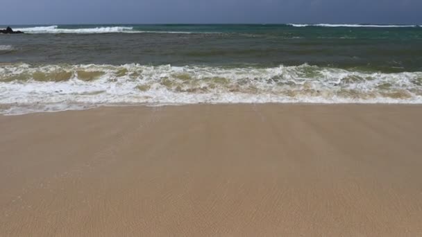 Wave Sand Tropical Beach Beach Slow Motion Video — Αρχείο Βίντεο