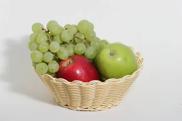 Reife Früchte Sammlung Auf Weißem Hintergrund — Stockfoto