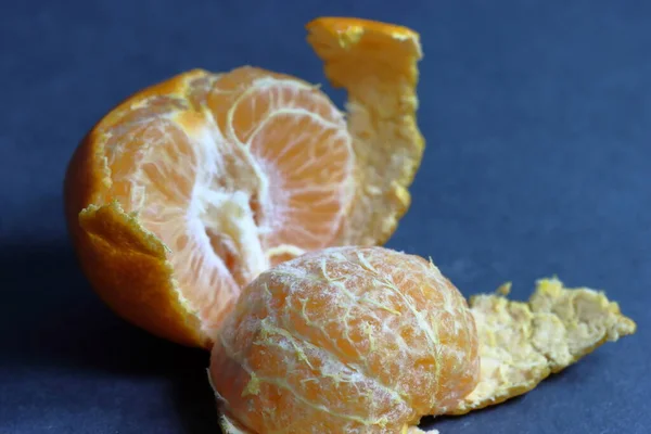 Piel Pelada Naranja Sobre Fondo Textura — Foto de Stock
