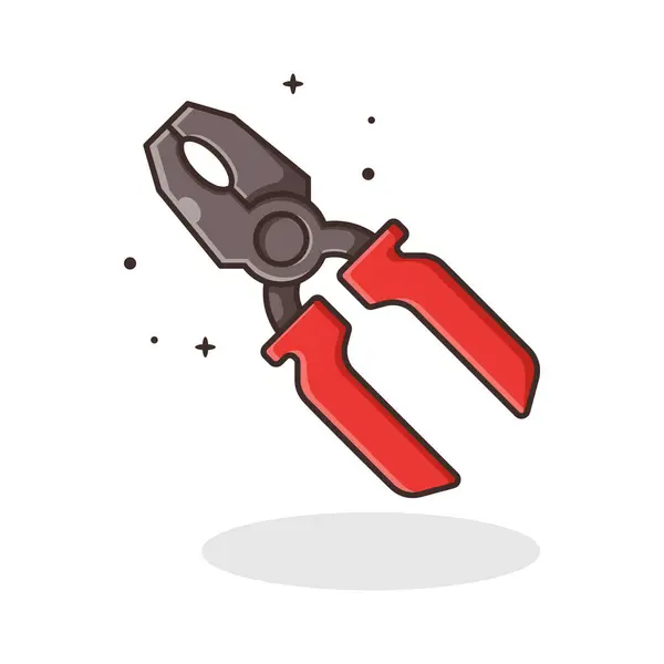 Pense Clipart Çizgi film Vektör İllüstrasyonu - Beyaz Arkaplanda İzole Edildi.