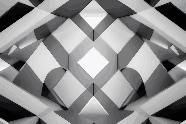 Fond Gris Géométrique Abstrait Texture Fond Gris Futuriste — Image vectorielle