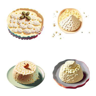 Beyaz arkaplan üzerinde buz kutusu kümesi