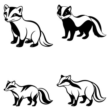 Üç boyutlu dinamik porsuk siluet çizgisi çizimi