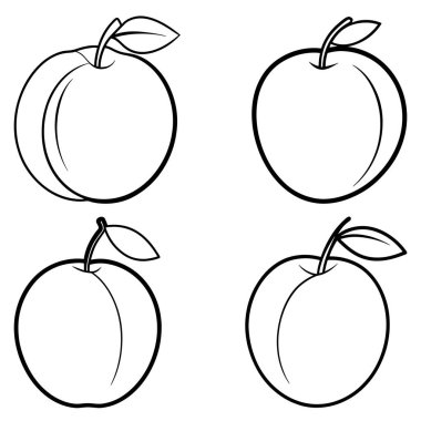 Üç boyutlu dinamik erik ve silüet güzel çizgiler.