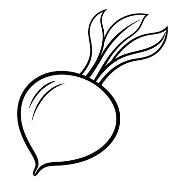 Çizgi sanat vektörlü dinamik pancar