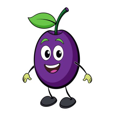 Üç boyutlu güzel renkli pulm karikatürü.