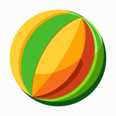 Dinamik ve renkli turuncu vektörün 3d görüntülenmesi