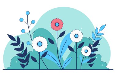 Her çiçek yuvarlak kurdele halkalarından oluşur. Yumuşak dairesel bir şekle dönüşür.