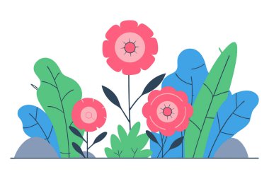 Her bir yuvarlak yaprağın içinde basit jeot benzeri desenler vardır.