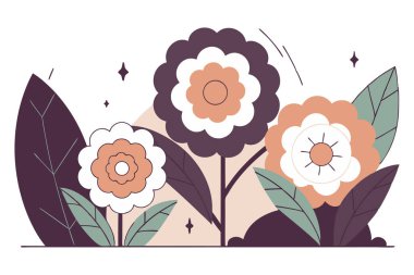 Her bir yuvarlak yaprağın içinde basit jeot benzeri desenler vardır.