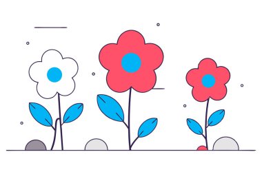 Düz dokular gibi pürüzsüz taştan yapılmış yuvarlak çiçekler.